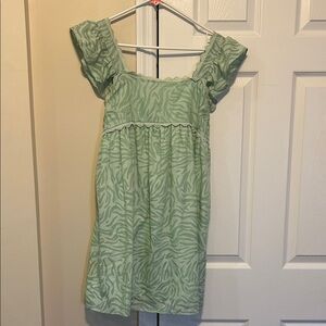 Green Patterned Women’s Dress